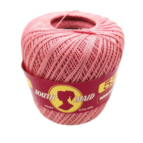 Coats & Clarks Sales Corp Other - Vintage Blush Pink South Maid Crochet Thread 550 Yds Mercerized Cotton USA